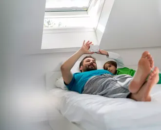 father and kid