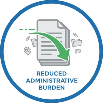 Reduced Administrative Burden Icon
